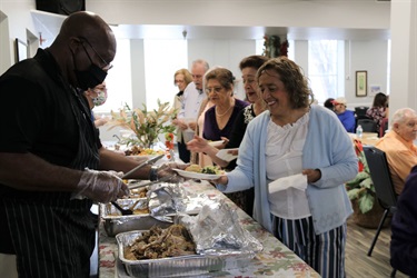 Thanksgiving dinner for seniors at the Beadall Senior Center