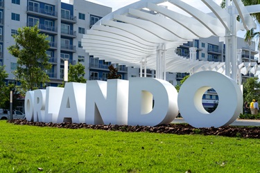 Orlando sign at Luminary Green