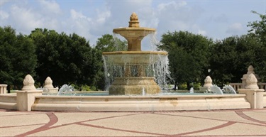 Fountain at Blue Jacket Park