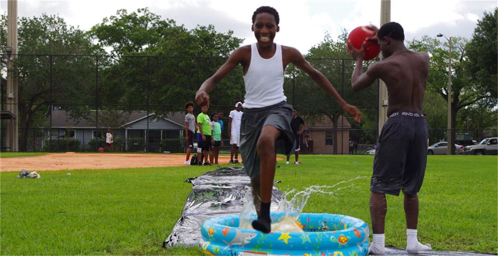 kids playing at a recreation center