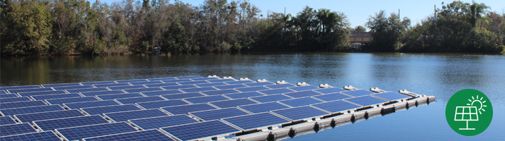 clean energy represented by solar panels