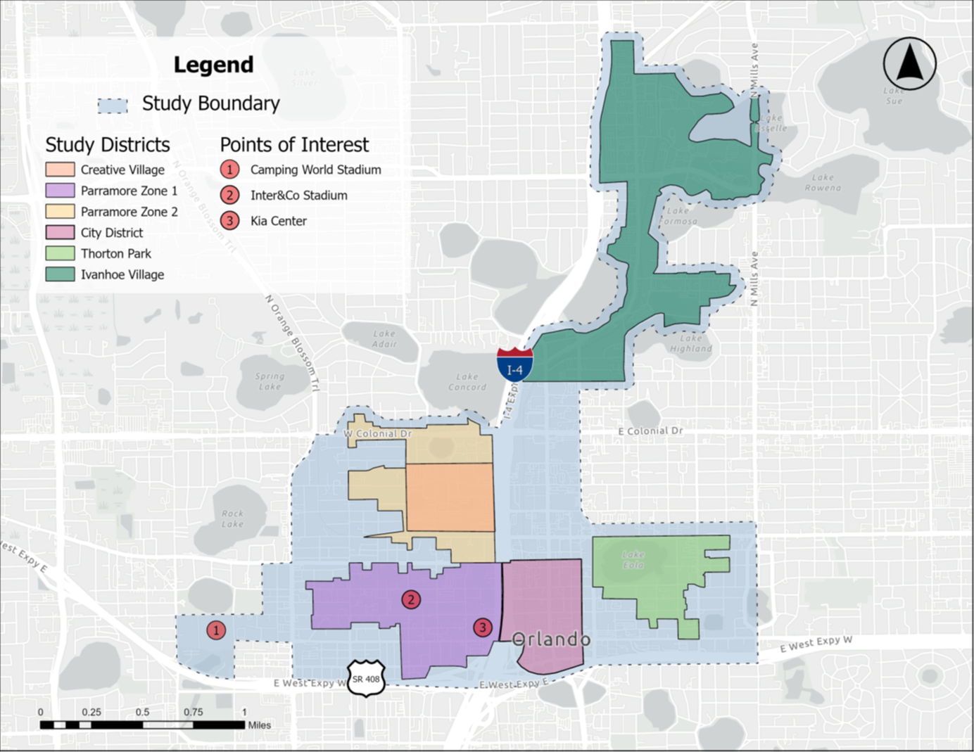 Study Area graphic for the